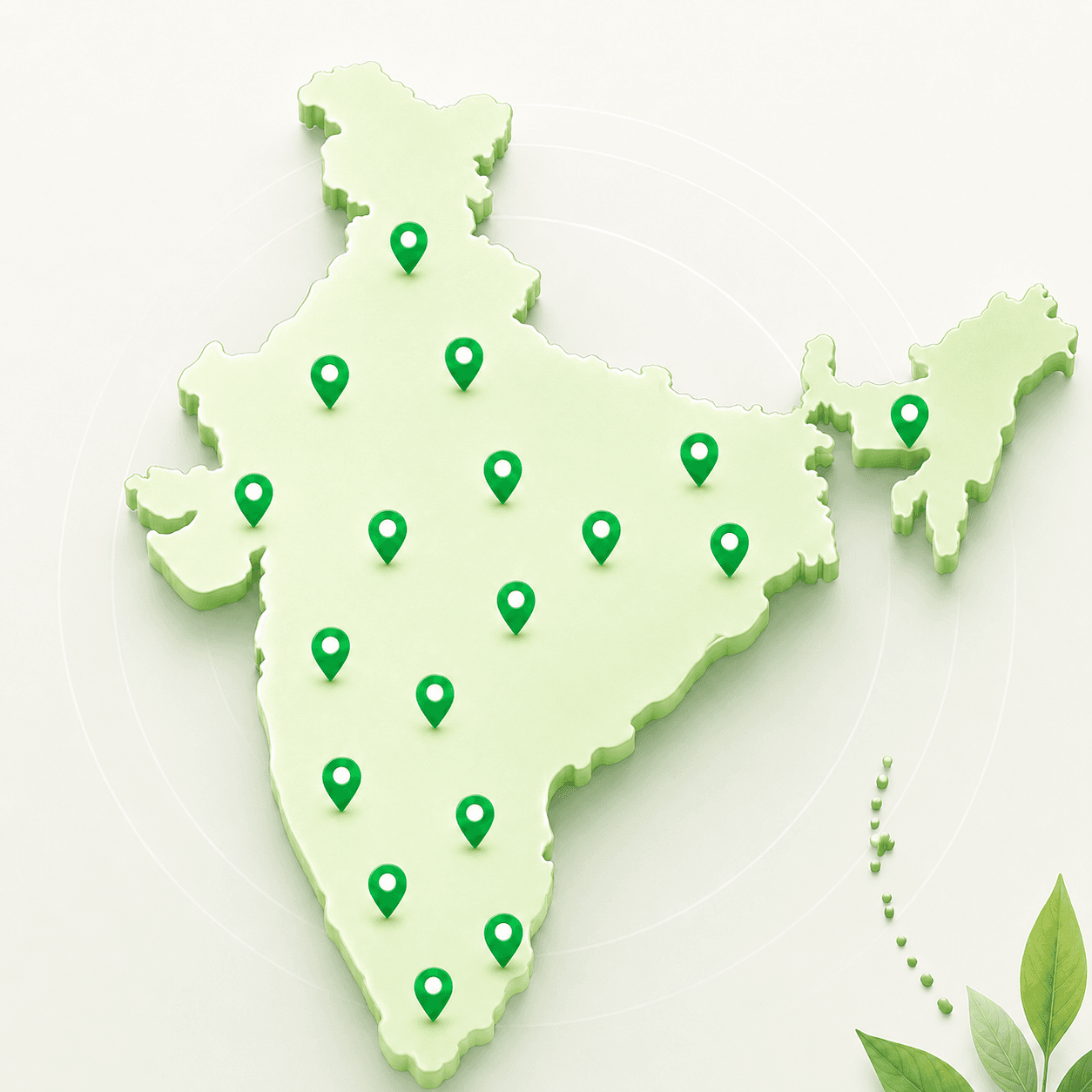Pan-India support map
